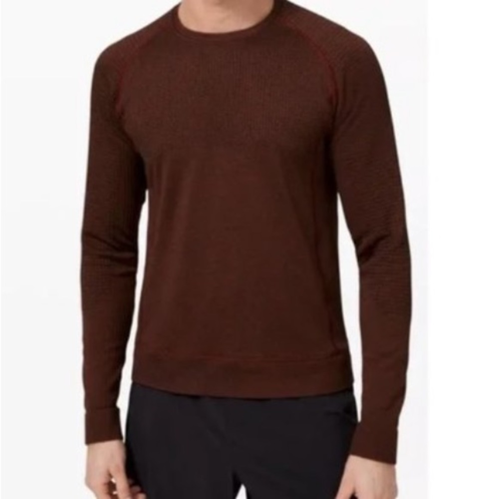 lululemon athletica Men's Crewneck Sweater in Dark Brown